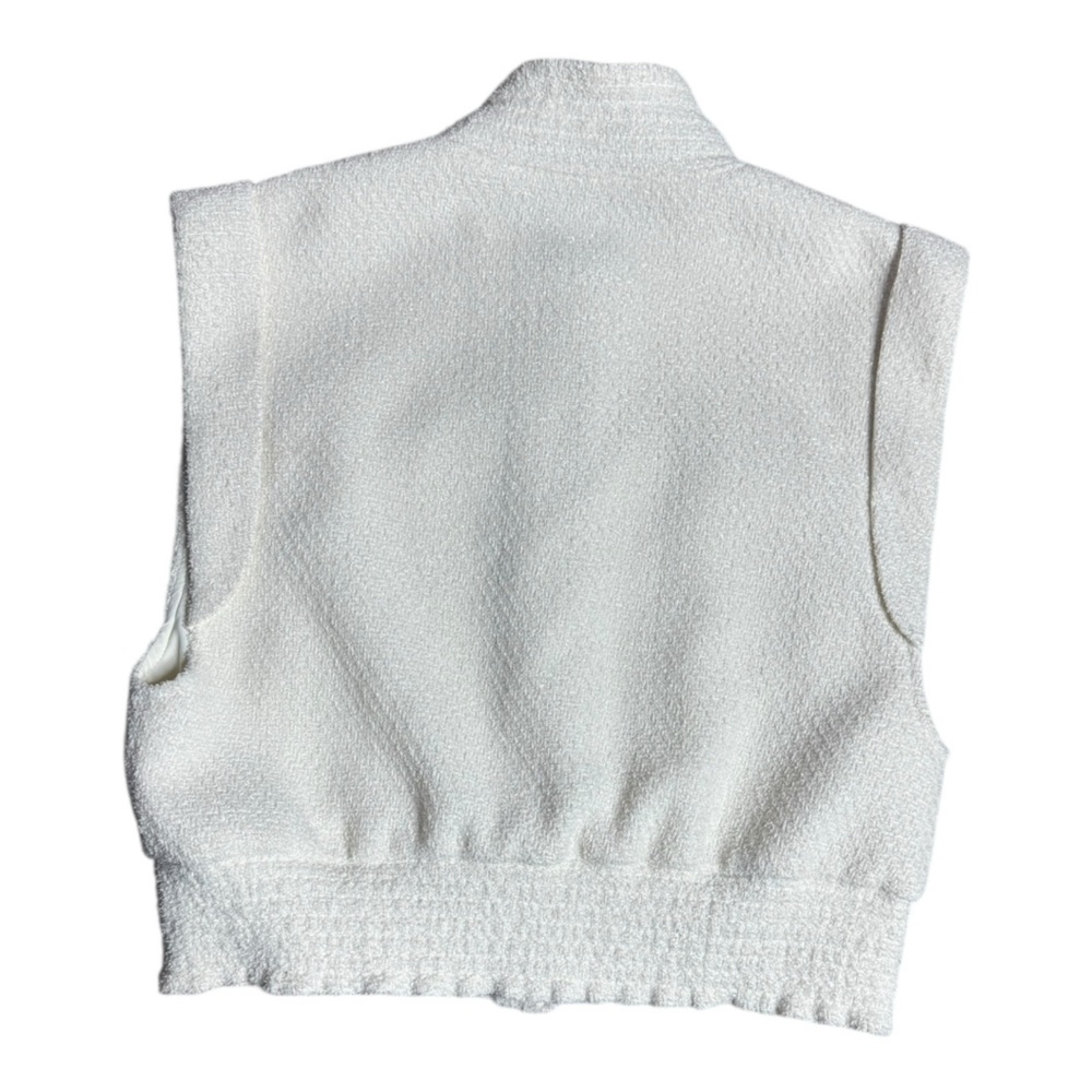 Christian Lacroix Tweed Sleeveless Button Front Vest size XS - Picture 6 of 11